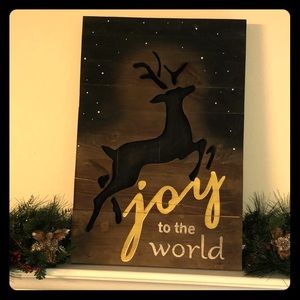 Joy to the World Christmas wall decor